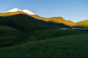 Morgensonne auf dem Elbrus