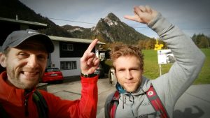 Da geht es hin! Training am Grünstein-Klettersteig 2016