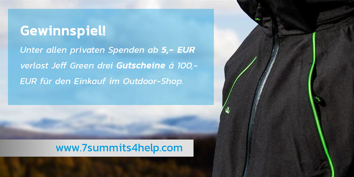 Gewinnspiel von Jeff Green rund um den Aconcagua - 7summits4help