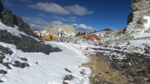Blick in Camp 3 Cólera - Aconcagua 2016 7summits4help