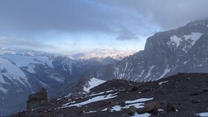 Blick vom Camp 2 ins Tal