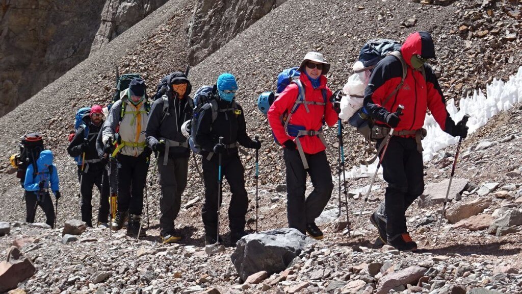 From Plaza Argentina to Camp 1 - Aconcagua 2016 7summits4help