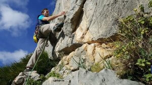 Nicolas im Boulder