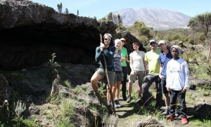 Foto an der First Cave - 7summits4help auf dem Kilimanjaro via Rongai-Route