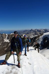 Monte Pasquale - Gipfelgrat - DAV Summit Club Hochtourenwoche Ortler