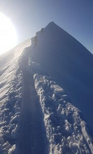 Letzte steile Meter zum Mont Blanc - 7summits4help