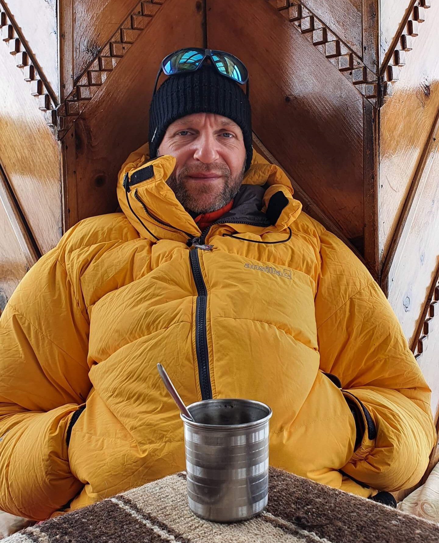 Nico Scheidtweiler im Thorong Pedi High Camp Nico Scheidtweiler im Thorong Pedi High Camp